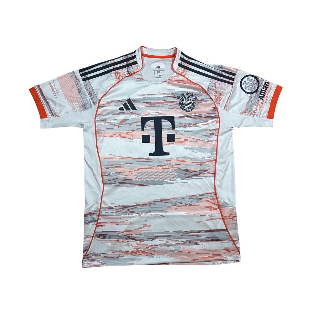 Adidas FC Bayern Munich 25/26 Away White Slim Fit Men's Size XL Soccer Jersey